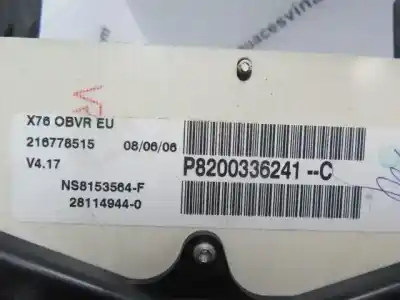Автозапчастина б/у панель інструментів для renault kangoo express (fc0/1_) 1.5 dci (fc07. fc1r) посилання на oem iam p8200336241c  