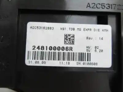 Автозапчастина б/у панель інструментів для renault laguna iii (bt0/1) 2.0 dci (bt01, bt08, bt09, bt0e, bt0k, bt12, bt1c, bt1d,... посилання на oem iam 248100006r  