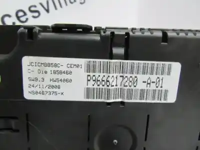 Автозапчастина б/у панель інструментів для citroen c4 picasso i monospace (ud_) 1.6 hdi посилання на oem iam 9666217280  