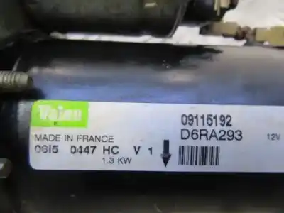 Second-hand car spare part starter motor for opel corsa c (x01) 1.2 twinport (f08, f68) oem iam references d6ra293  09115192