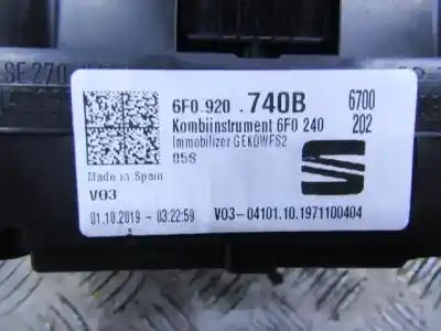 Автозапчастина б/у панель інструментів для seat ibiza v (kj1, kjg) 1.0 tsi посилання на oem iam 6f0920740b  