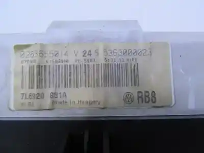 Pièce détachée automobile d'occasion compteur de vitesse tableau de bord pour volkswagen touareg (7la, 7l6, 7l7) 2.5 r5 tdi références oem iam 7l6920881a  