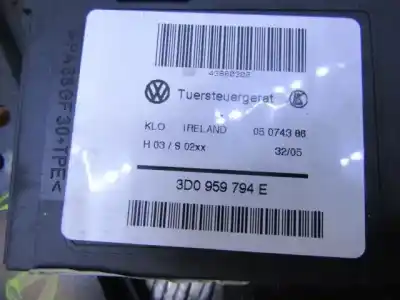 Second-hand car spare part rear right window regulator for volkswagen touareg (7la, 7l6, 7l7) 2.5 r5 tdi oem iam references 3d0959794e  