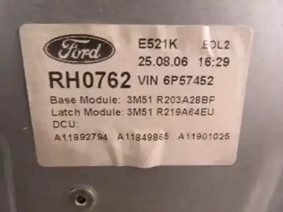 Автозапчастина б/у регулятор переднього правого скла для ford focus c-max (dm2) 1.6 tdci посилання на oem iam 1738646  