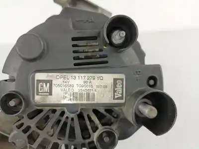 Peça sobressalente para automóvel em segunda mão alternador por opel corsa c (x01) 1.3 cdti (f08, f68) referências oem iam 705016589 13117279 2542851a