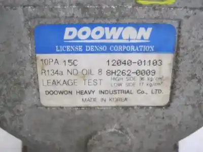 Second-hand car spare part air conditioning compressor for kia sephia 1.5 oem iam references 1204001103  88h2620009