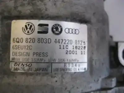Автозапчасти б/у компрессор кондиционера воздуха за skoda fabia i combi (6y5) 1.4 16v ссылки oem iam 6q0820803d  4472208125