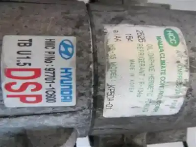 Gebrauchtes Autoersatzteil klimakompressor zum hyundai getz (tb) 1.5 crdi oem-iam-referenzen 97701-1c600  