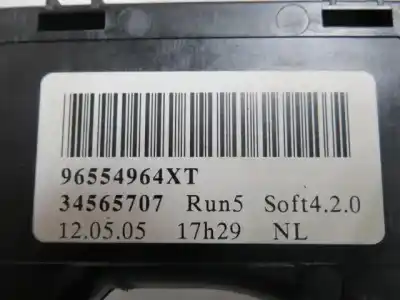 Pezzo di ricambio per auto di seconda mano comando pulito per citroen c4 vts 1.6 hdi riferimenti oem iam 96554964xt  