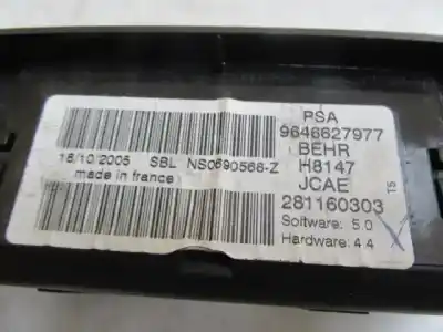 Автозапчастина б/у контроль опалення / кондиціонації для peugeot 307 sw (3h) 2.0 hdi 135 посилання на oem iam 9646627977  