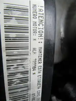 Pezzo di ricambio per auto di seconda mano motore completo per seat toledo (1m2) 1.9 tdi riferimenti oem iam alh 90cv  