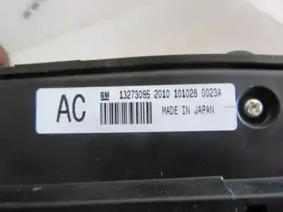 Second-hand car spare part heating / air conditioning control panel for opel insignia 2.0 cdti oem iam references 13273095  