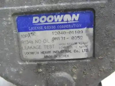 Second-hand car spare part air conditioning compressor for kia sephia 1.5 oem iam references 1204001109  8m1310352