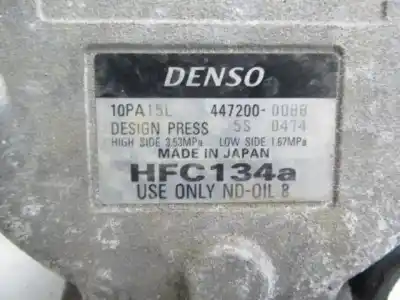 Second-hand car spare part air conditioning compressor for toyota carina 2.0 td -2c-t oem iam references 4472000088  