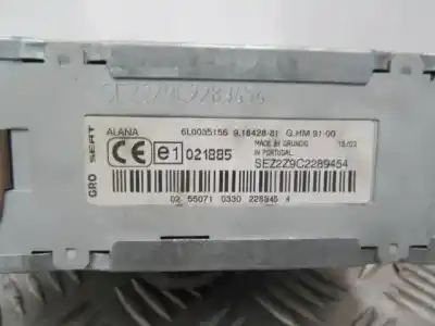 İkinci el araba yedek parçası ses sistemi / radyo cd için seat ibiza iii (6l1) 1.4 16v oem iam referansları   