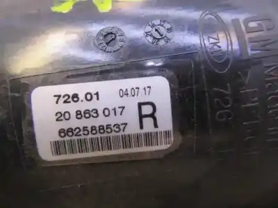 Автозапчастина б/у правий протитуман для opel zafira tourer c (p12) 2.0 cdti (75) посилання на oem iam 662588537  