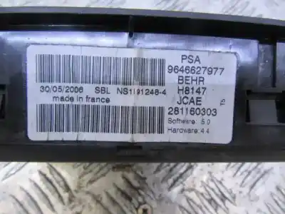 Автозапчасти б/у отопление / кондиционирование воздуха за peugeot 307 cc (3b) 2.0 hdi 135 ссылки oem iam 9646627977  