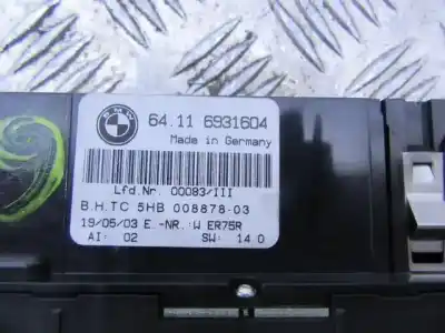 Peça sobressalente para automóvel em segunda mão comando de sofagem (chauffage / ar condicionado)  por bmw 3 (e46) 320 d referências oem iam 64116931604  