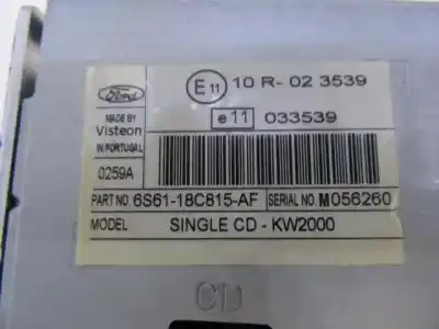 Piesă de schimb auto la mâna a doua sistem audio / cd radio casetofon pentru ford fiesta v (jh_, jd_) 1.4 tdci referințe oem iam 6s6118c815af  