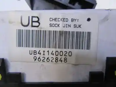 Peça sobressalente para automóvel em segunda mão comando de sofagem (chauffage / ar condicionado)  por daewoo tacuma (u100) 1.6 referências oem iam 96262848  