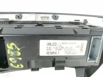 Pièce détachée automobile d'occasion commande de chauffage / climatisation pour renault scénic i monospace (ja0/1_, fa0_) 1.9 dci (ja05, ja1f) références oem iam 7700435401  69470002