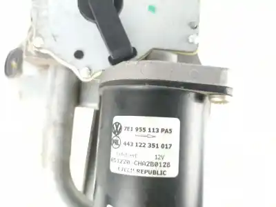 Автозапчастина б/у двигатель передніх склоочисників для volkswagen transporter v furgón (7ha, 7hh, 7ea, 7eh) 1.9 tdi посилання на oem iam 7h0955711 443122351017 7e1955113