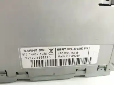 Second-hand car spare part audio system / radio cd for seat leon (1p1) reference oem iam references 1p0035153b  8157648216366