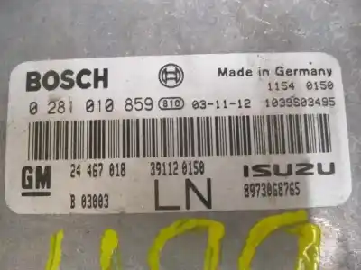 Second-hand car spare part ecu engine control for opel astra 1.7 td -z17dtl oem iam references 24467018  0281010859
