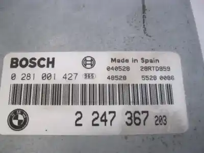 Second-hand car spare part ecu engine control for opel omega b (v94) 2.5 td (f69, m69, p69) oem iam references 2247367  0281001457