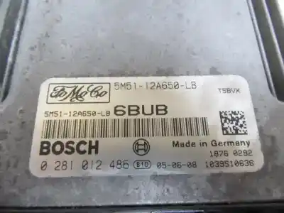 Second-hand car spare part ecu engine control for ford focus ii (da_) 1.6 tdci oem iam references 5m5112a650lb  0281012486