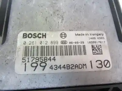 Second-hand car spare part ecu engine control for fiat grande punto (199) 1.9 8v jtd cat oem iam references 0 281 012 899  