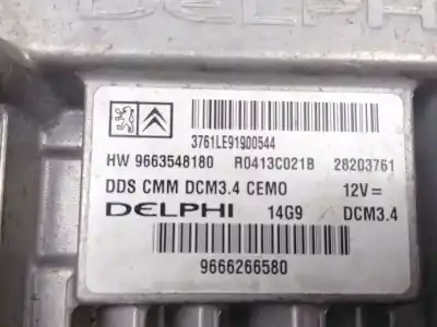 Автозапчастина б/у ебу контролер двигуна для citroen c5 iii (rd_) 2.0 hdi 140 посилання на oem iam 9663548180  r0413c21b Автозапчастина б/у ебу контролер двигуна для citroen c5 iii (rd_) 2.0 hdi 140 посилання на oem iam 9663548180  r0413c21b