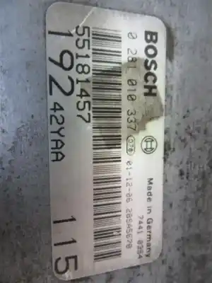 Second-hand car spare part ecu engine control for fiat stilo (192_) 1.9 jtd (192_xe1a) oem iam references 55181457  0281010337