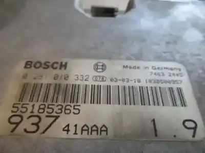 Автозапчастина б/у ебу контролер двигуна для alfa romeo 147 (937_) 1.9 jtd (937.axd1a, 937.bxd1a) посилання на oem iam 55185365  0281010332