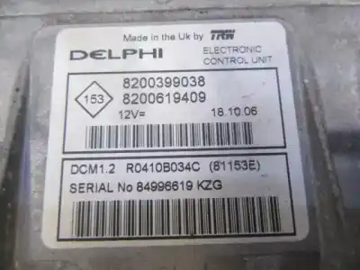 Second-hand car spare part ecu engine control for nissan note (e11, ne11) 1.5 dci oem iam references 8200399038 8200619409 r0410b034c