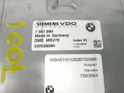 Tweedehands auto-onderdeel ecu motorcontroller voor bmw 6 (e63) 630 i oem iam-referenties 7561684 7563564 5wk98084