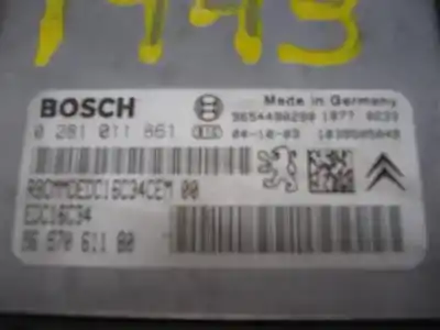 Second-hand car spare part ecu engine control for citroen c3 1.4 hdi oem iam references 9657061180  0281011861