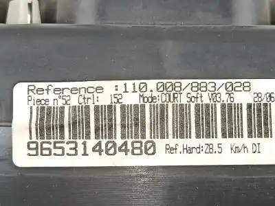 Peça sobressalente para automóvel em segunda mão quadrante por peugeot 607 (9d, 9u) 2.2 hdi referências oem iam 9653140480  110008883028