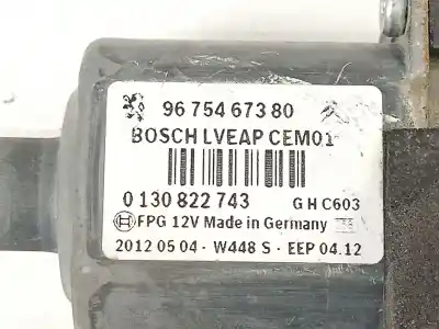 Second-hand car spare part passenger side right window regulator for peugeot 308 i (4a_, 4c_) 1.6 hdi oem iam references 9675466080 0130822743 9675467380