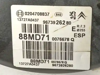 Second-hand car spare part brake servo for peugeot 308 i (4a_, 4c_) 1.6 hdi oem iam references 9673926280 88md71 0204708837