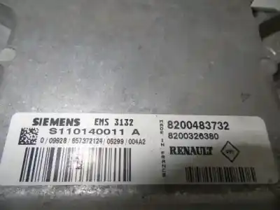 Second-hand car spare part ecu engine control for dacia logan 1.6 g oem iam references 8200483732 8200326380 s110140011a