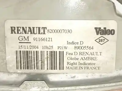 Second-hand car spare part front right headlight for renault trafic ii furgón (fl) 1.9 dci 100 (fl0c) oem iam references 8200007030 89005564 91166121