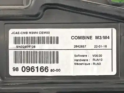Second-hand car spare part dashboard for citroen c-elysee (dd_) 1.6 bluehdi 100 oem iam references 9809616680  