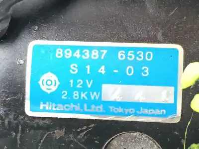 Second-hand car spare part starter motor for opel monterey 3.1 turbodiesel oem iam references 8943876530  