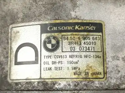 Second-hand car spare part air conditioning compressor for bmw 320 2.0 d coupe oem iam references 6905643 3r41145010 64526905643