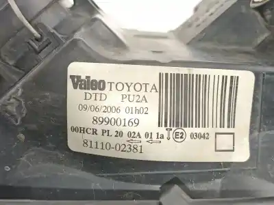 Recambio de automóvil de segunda mano de faro derecho para toyota corolla (e12) 2.0 d-4d linea terra berlina referencias oem iam 8111002381  89900169