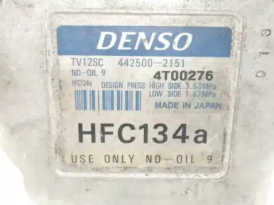 Second-hand car spare part air conditioning compressor for fiat brava (182) 1.9 jtd cat oem iam references 46438366  4425002151