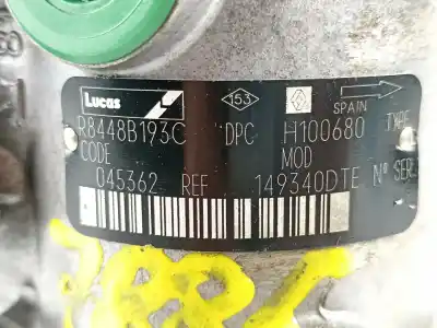 Pièce détachée automobile d'occasion pompe à injection pour renault clio ii fase i (b/cbo) 1.9 diesel références oem iam 8200045362 r8448b193c h100680