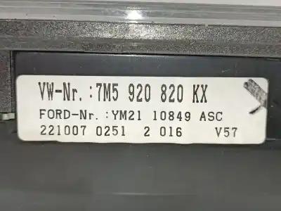 Peça sobressalente para automóvel em segunda mão quadrante por ford galaxy (vx) 1.9 tdi referências oem iam 7m5920820kx ym2110849asc 88311245