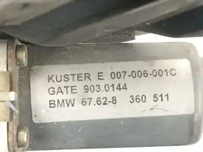 Peça sobressalente para automóvel em segunda mão elevador de vidros traseiro direito por bmw 5 (e39) 525 i referências oem iam 8252430 8360511 9030144